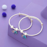 BlueTusker 925 Silver Kid Bangles (0-5 Yrs)