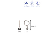 Glowy Petal 925 Silver Hoop (5+ Yrs)