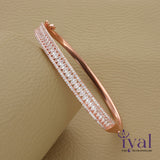 Stunning Rose Gold Polish Silver Kada