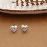 Simple Heart with Bow Stud for Kids