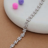 Blush Blossom Rose Gold Polish 925 Silver Bracelet