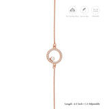 Halo Pearl 925 Silver Bracelet