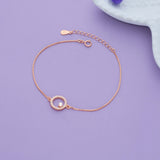 Halo Pearl 925 Silver Bracelet