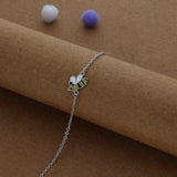 Baby Bee Charm Kid Silver Bracelet ( 9+ Yrs)  | 925 Hallmark | Adjustable | Everyday Wear