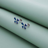 Blue Butterfly 925 Silver Stud Earring