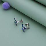 Blue Butterfly 925 Silver Stud Earring