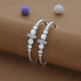Cherished Charms 925 Silver Kid Bangles For Daily Use (0-5 Yrs)