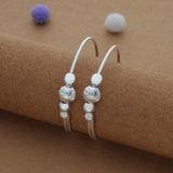 Classic Bead 925 Silver Kid Bangles for Daily Use (0-2 Yrs)