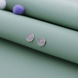 Classic Crystal Circle 925 Silver Stud for Kids & Teen(10+ Yrs)