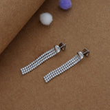 Waterfall Rose Gold Polish 925 Silver Drop Earring