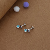 Eye Charm Dangles Women Silver Drops | 925 Hallmark | Occasional Wear