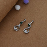 Infinity Curve Glow Women Silver Drops | 925 Hallmark | Everyday Wear
