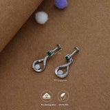 Infinity Curve Glow Women Silver Drops | 925 Hallmark | Everyday Wear