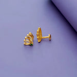 Gold Plated 925 Silver Angelic Wing Studs