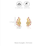 Mango Swirl 925 Silver Stud Earring