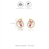 Blushing Bud 925 Silver Studs