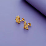 Gold Plated 925 Silver Angelic Wing Studs