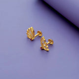 Gold Plated 925 Silver Angelic Wing Studs