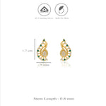 Mango Swirl 925 Silver Stud Earring