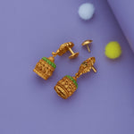 Sri Lakshmi 925 Sterling Silver Antique Jhumkas