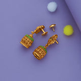 Sri Lakshmi 925 Sterling Silver Antique Jhumkas