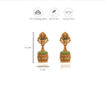 Sri Lakshmi 925 Sterling Silver Antique Jhumkas
