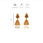 Lakshmi Gold Plated 925 Silver Jhumkas