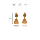 Lakshmi Gold Plated 925 Silver Jhumkas