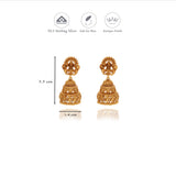 Padmavathi Silver Jhumkas