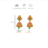 Elegant Lakshmi 925 Silver Festive Jhumka