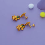 Royal Parrot 925 Silver Jhumkas