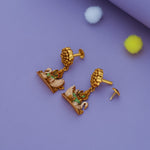 Divine Swan 925 Sterling Silver Temple Jhumka