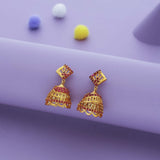 Manikya Traditional 925 Gold Polish Silver Jhumkas