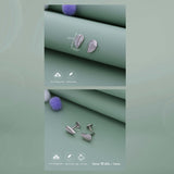 Elegant Crystal Leaf 925 Silver Stud for Kids & Teen(10+ Yrs)