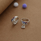 Ethnic Melody Silver Toering | Adjustable | Lightweight |  Everyday Wear