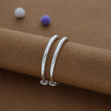 Everyday Silver Kid Bangles (0-6 Yrs) | 999 Hallmark | Adjustable | Everyday Wear