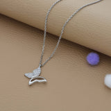 Glittering Charm Butterfly Silver Necklace | 925 Hallmark | Minimalist Daily Wear