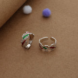 Heritage Vine Silver Toering | Adjustable | Lightweight |  Everyday Wear