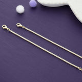 Angel Glow Gold Polish 925 Silver Kid Anklet (3Months - 2Yrs)