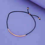 925 Sterling Silver Tiny Bar Thread Anklet (2-10 Yrs)