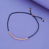 925 Sterling Silver Tiny Bar Thread Anklet (2-10 Yrs)