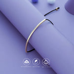 925 Sterling Silver Tiny Bar Thread Anklet (2-10 Yrs)