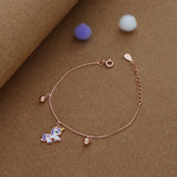 Sparkle Unicorn Kid Silver Bracelet ( 1-7 Yrs)  | 925 Hallmark | Adjustable | Occasional / Everyday Wear