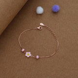 Cute Floral Glow Kid 925 Silver Bracelet(1-7 Yrs)
