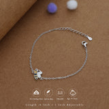 Baby Bee Charm Kid Silver Bracelet ( 9+ Yrs)  | 925 Hallmark | Adjustable | Everyday Wear