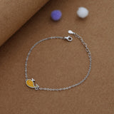 Little Fish Charm Kid Silver Bracelet ( 9+ Yrs)  | 925 Hallmark | Adjustable | Everyday Wear