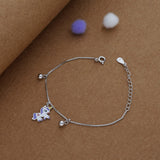 Sparkle Unicorn Kid Silver Bracelet ( 1-7 Yrs)  | 925 Hallmark | Adjustable | Occasional / Everyday Wear