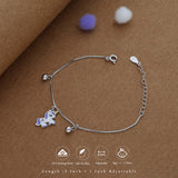 Sparkle Unicorn Kid Silver Bracelet ( 1-7 Yrs)  | 925 Hallmark | Adjustable | Occasional / Everyday Wear