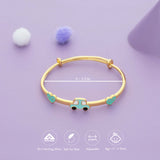 Lovely Drive Silver Adjustable 925 Kid Bangles (0-5 Yrs)