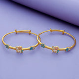 Floral Unicorn Kids Adjustable Bangles Silver